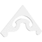 Ekena Millwork Pitch Northwest Architectural Grade PVC Gable Pediment, 48"W x 22"H x 1"P (11/12) GPP048X022X100NOR - alternate 1